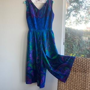 Vintage Alice Polynesian Fashions Sleeveless Jumpsuit